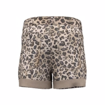 NAME IT Leopard Shorts Becky Silver Sage